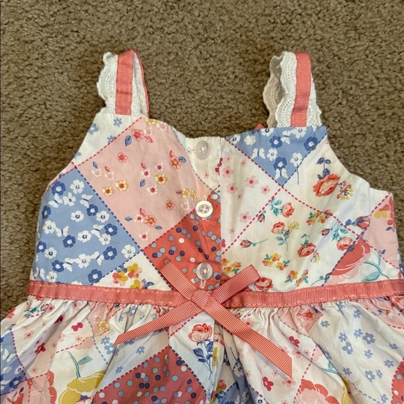 Blueberi Boulevard Patchwork Dress - Pink and Blue - Picture 5 of 8